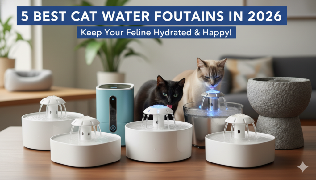 5 Best Cat Water Fountains in 2026