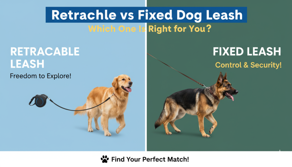 Retractable vs Fixed Dog Leash — Which One Is Right for You?
