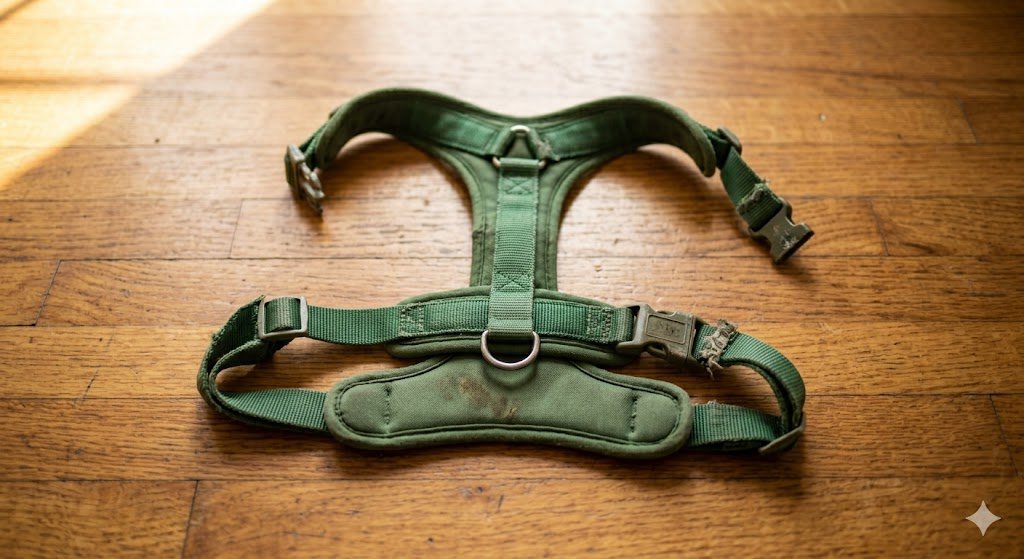 Rabbitgoo dog harness after 8 months of daily use