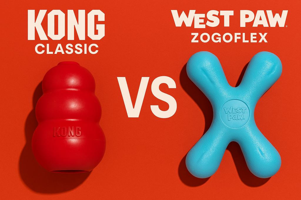 KONG Classic vs West Paw Zogoflex