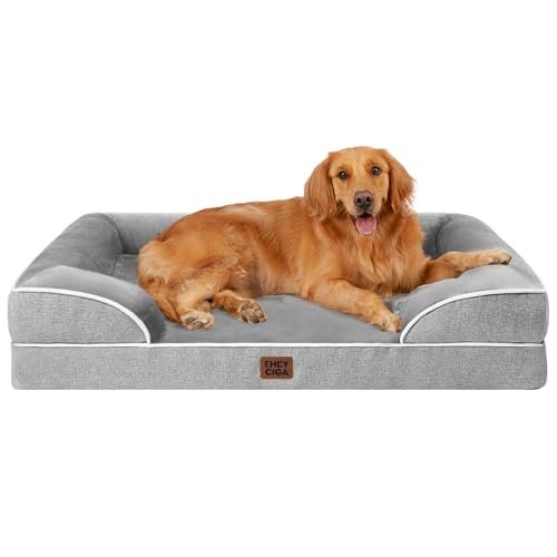 EHEYCIGA Orthopedic Dog Bed Large Waterproof with Sides